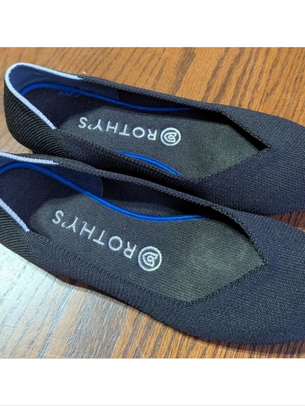 Rothy's Black Rounded Toe Flats - Picture 2 of 10